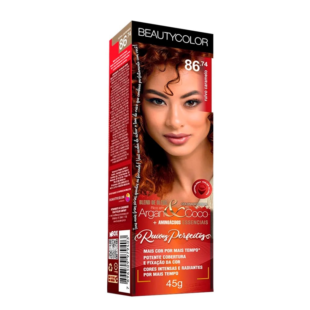 Coloração Beauty Color Individual Ruivo Caramelo 86.74