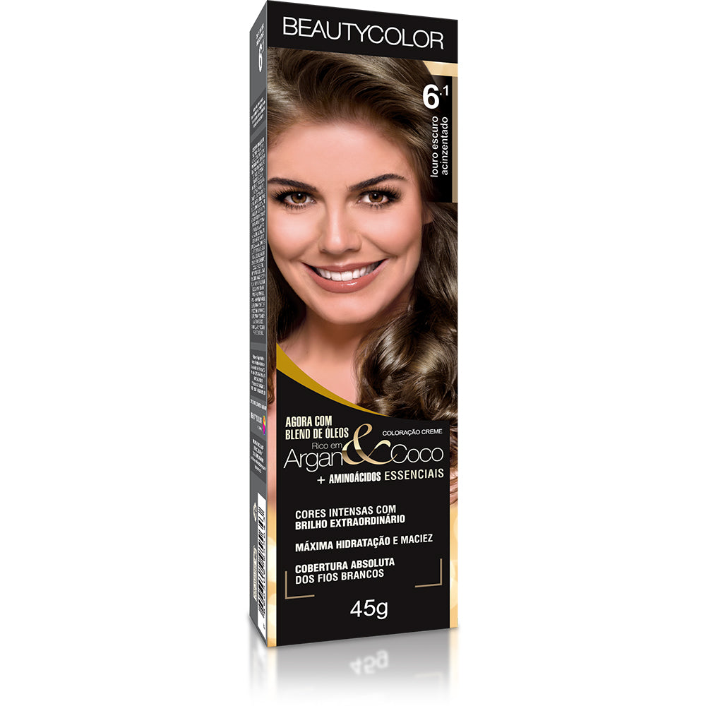 Coloração Beautycolor Individual Louro Escuro Acinzentado 6.1