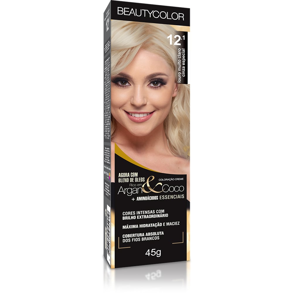 Coloração Beautycolor Individual Louro Muito Claro Cinza Especial 12.1