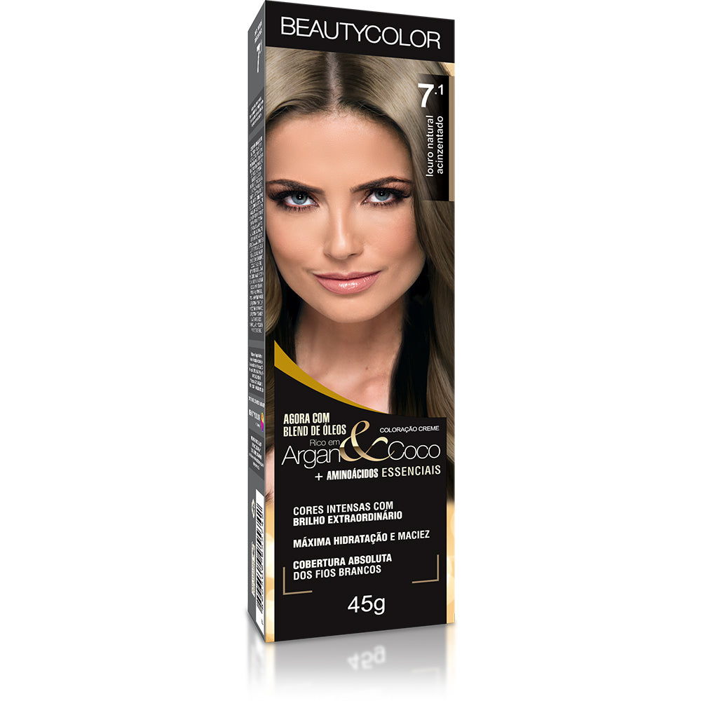 Coloração Beautycolor Individual Louro Natural Acinzentado 7.1