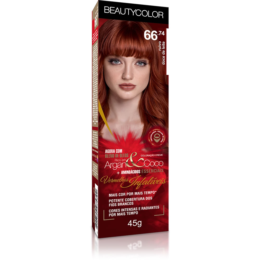 Coloração Beautycolor Individual Vermelhos Infalíveis Ruivo Doce de Leite 66.74