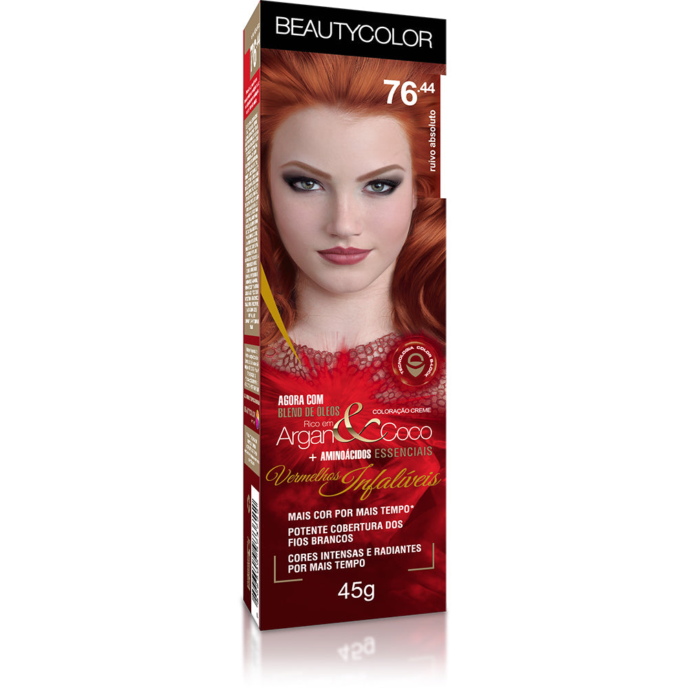 Coloração Beautycolor Individual Vermelhos Infalíveis Ruivo Absoluto 76.44