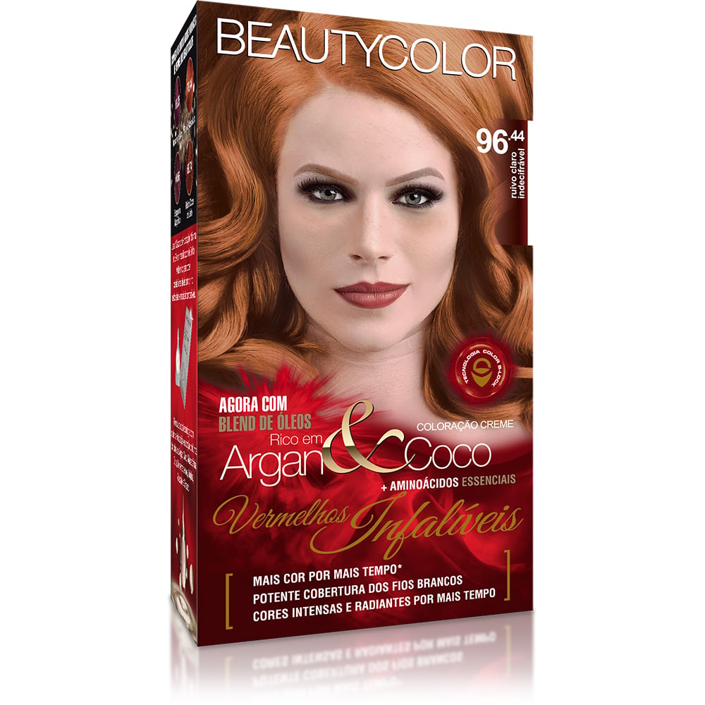 Coloração Beautycolor Kit Vermelhos Infalíveis Ruivo Claro Indecifrável 96.44