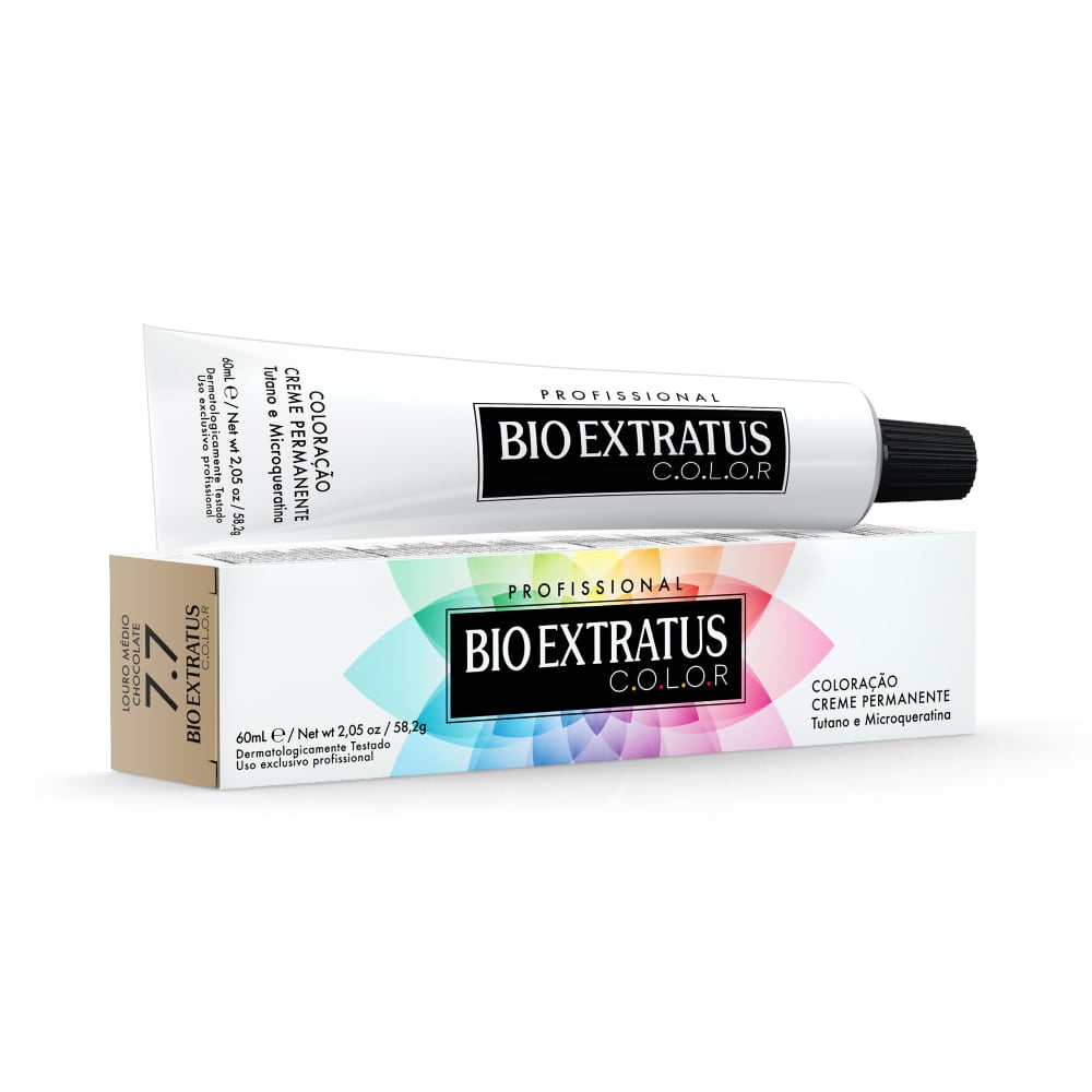 Coloração Bio Extratus Color Louro Médio Chocolate 7.7