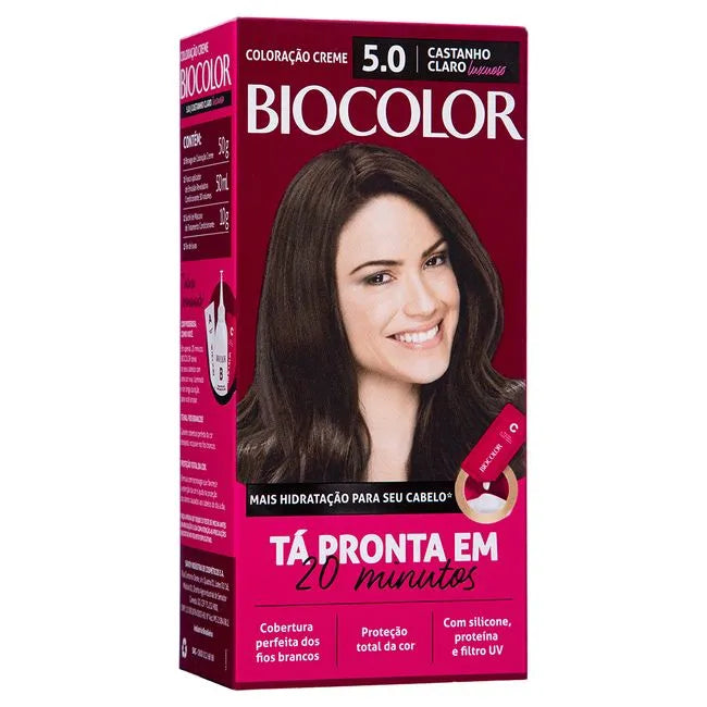 Coloração Biocolor Mini Kit Castanho Claro 5.0