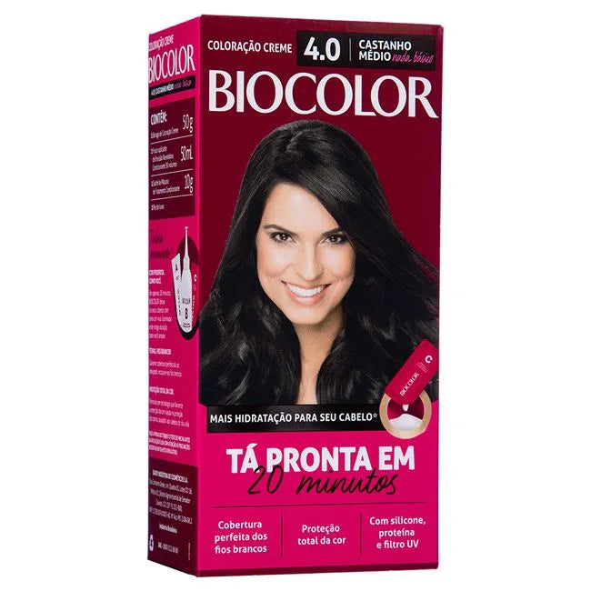 Coloração Biocolor Mini Kit Castanho Médio 4.0