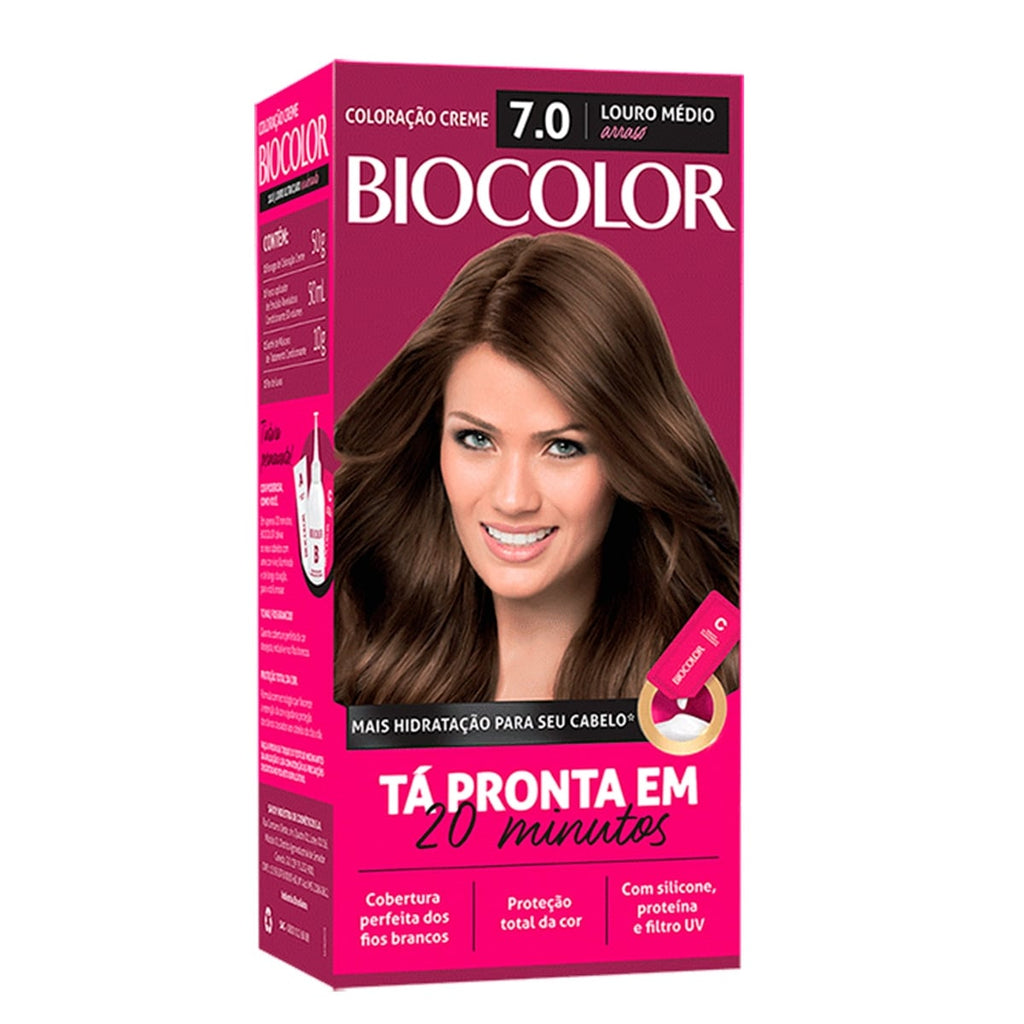 Coloração Biocolor Mini Kit Louro Médio 7.0