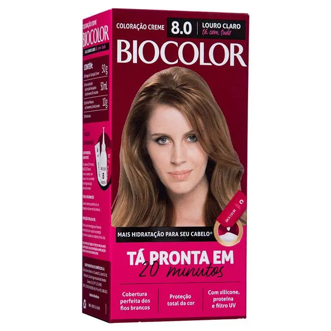 Coloração Biocolor Mini Kit Louro Claro 8.0