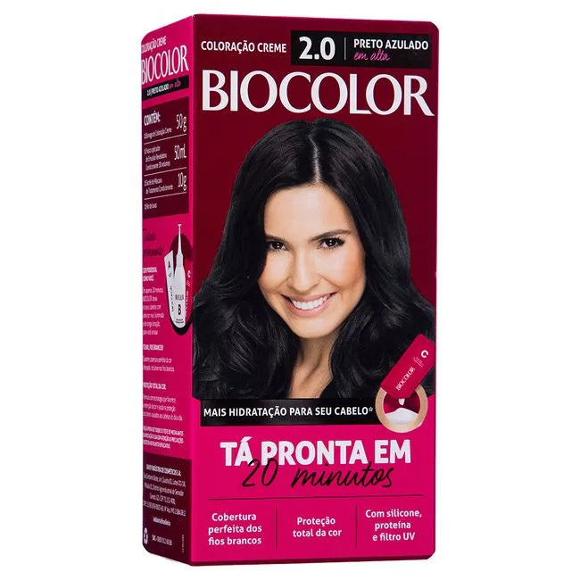 Coloração Biocolor Mini Kit Preto Azulado 2.0