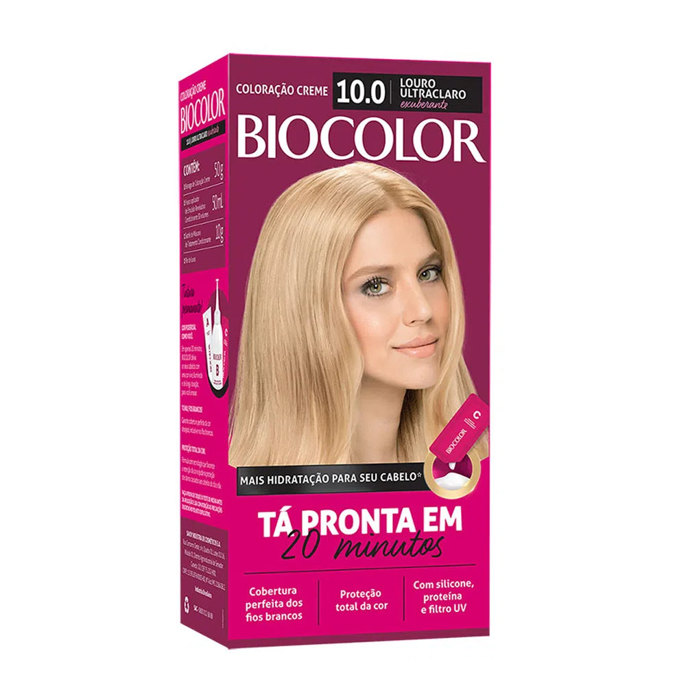 Coloração Biocolor Mini Kit Louro Ultra Claro 10.0