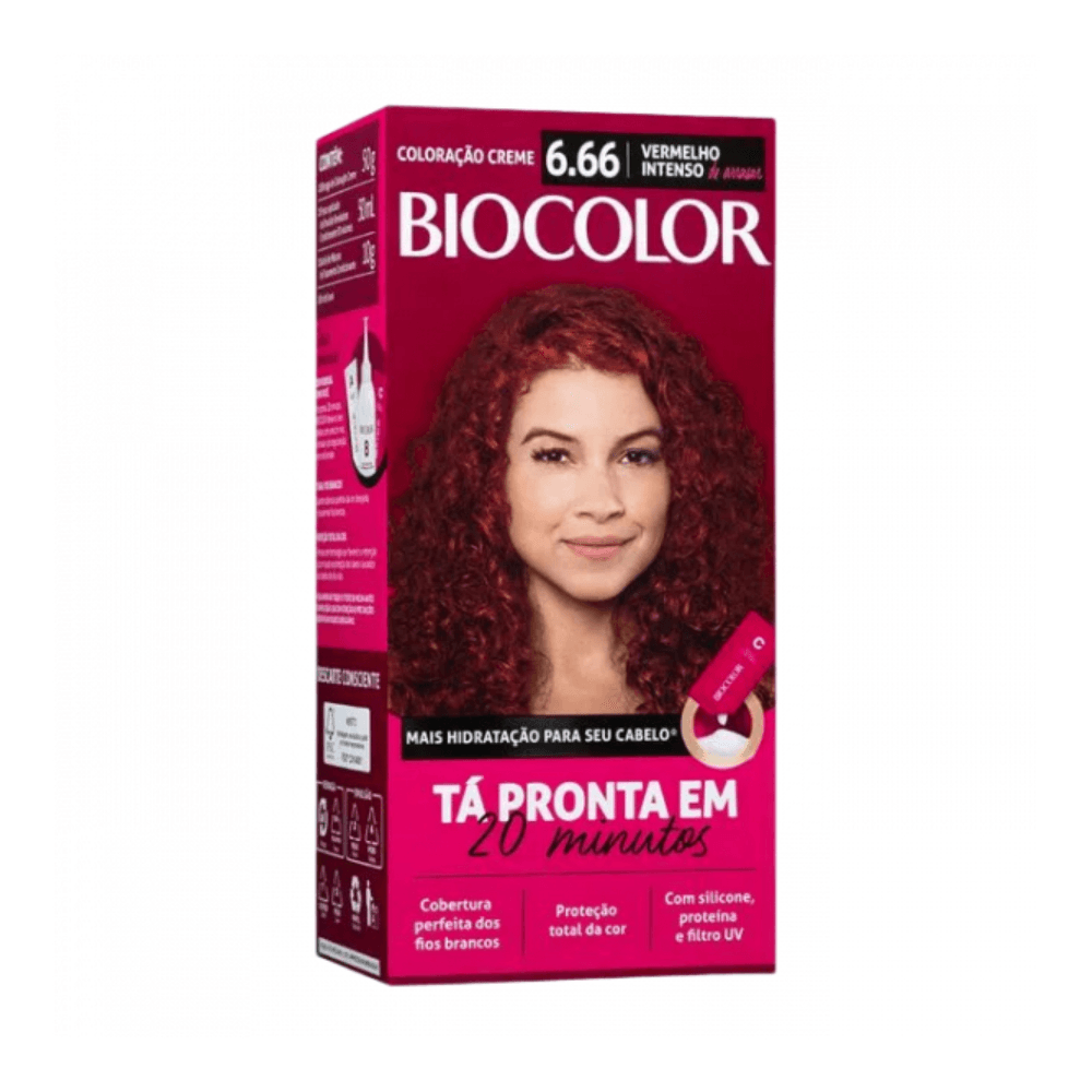 Coloração Biocolor Mini Kit Vermelho Intenso 6.66