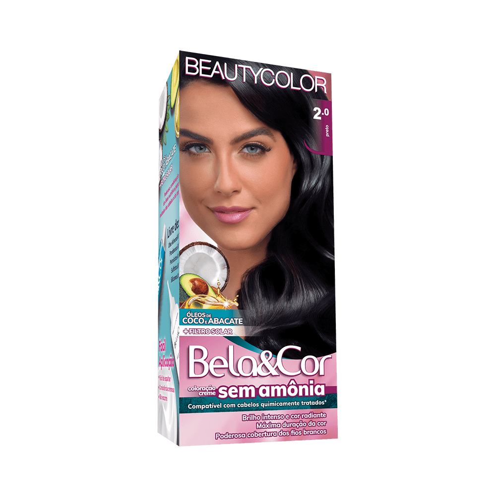 Coloração Creme Bela & Cor Mini Kit sem Amônia 2.0