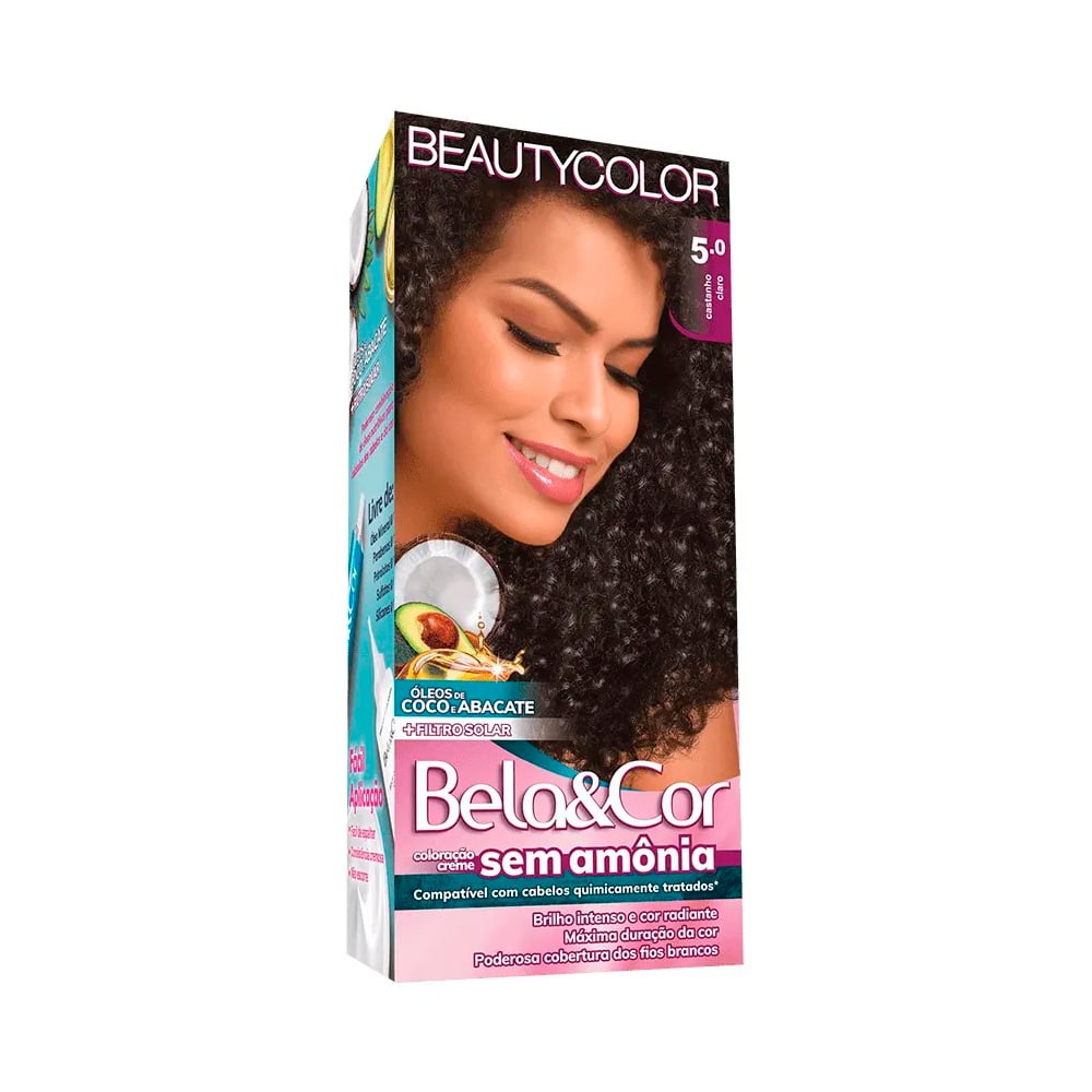 Coloração Creme Bela & Cor Mini Kit sem Amônia 5.0