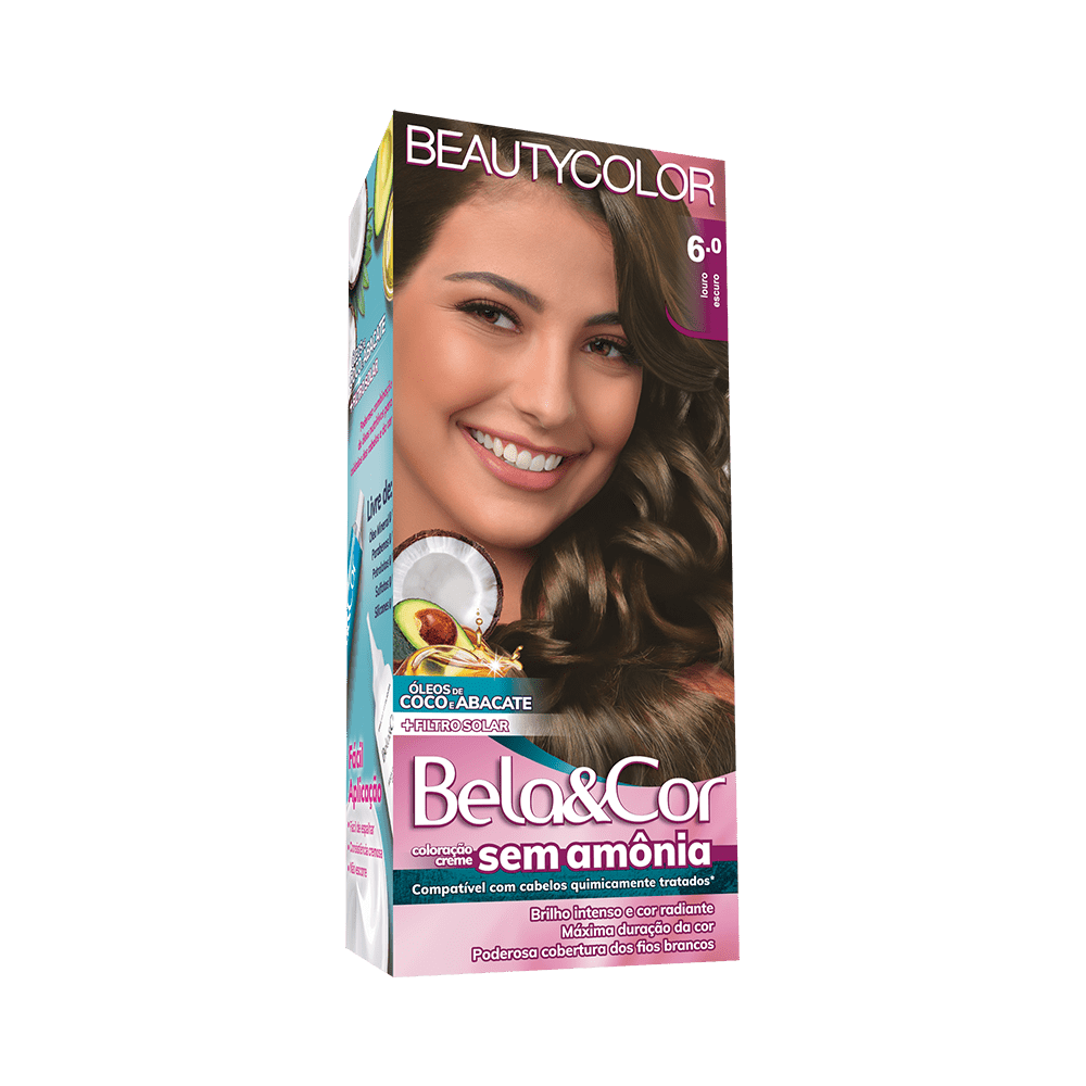 Coloração Creme Bela & Cor Mini Kit sem Amônia 6.0