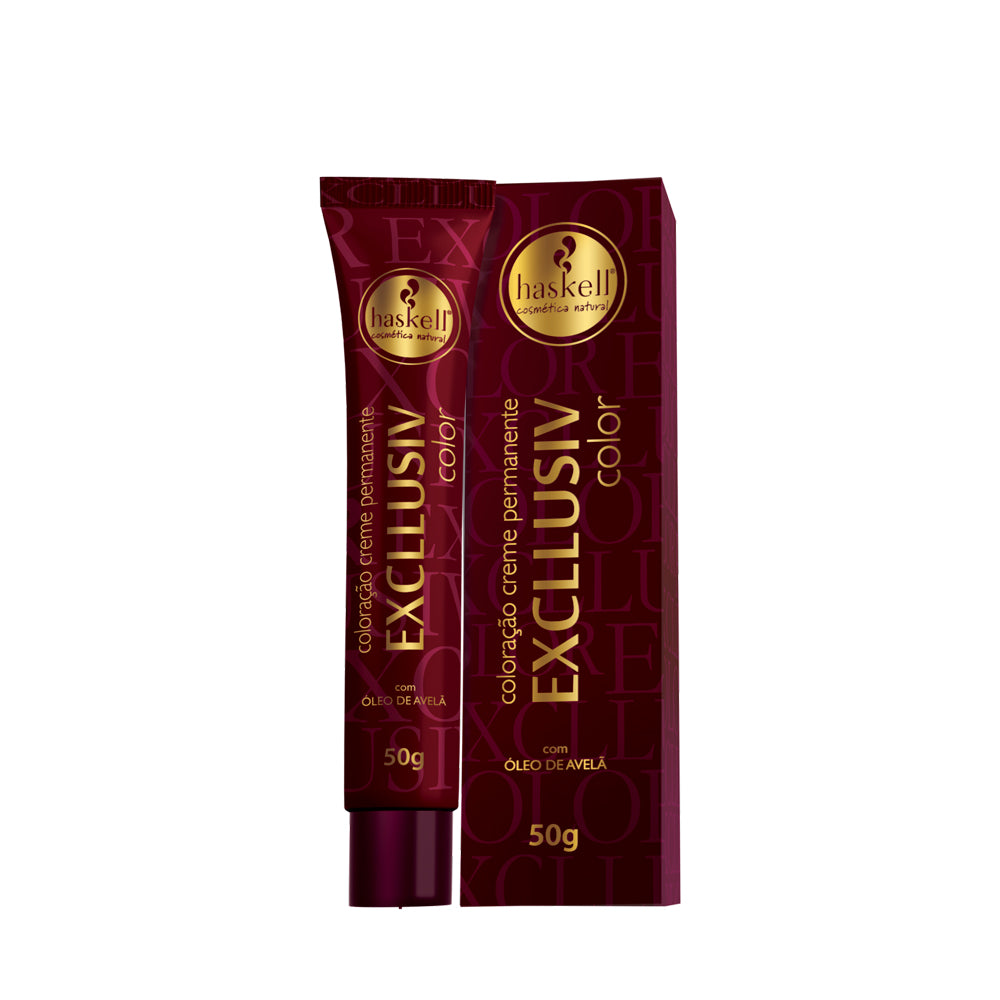 Coloração Creme Haskell Excllusiv Color 6.7 Louro Escuro Marrom