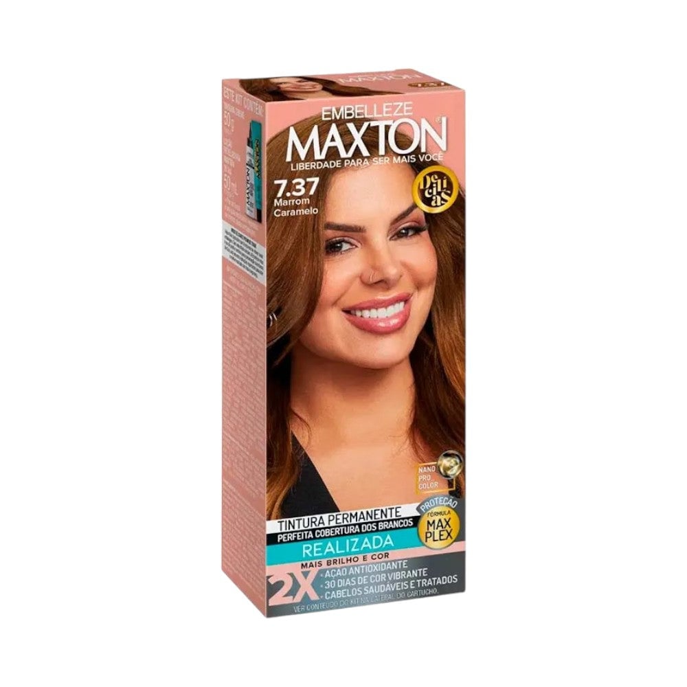 Coloração Embelleze Maxton 7.37 Marrom Caramelo