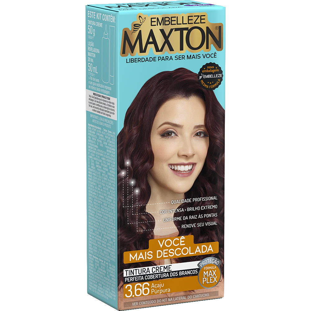Coloração Embelleze Maxton 3.66 Acaju Púrpura