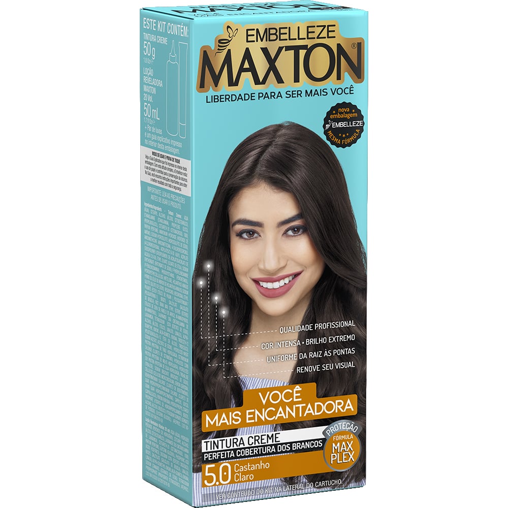 Coloração Embelleze Maxton Castanho Claro 5.0