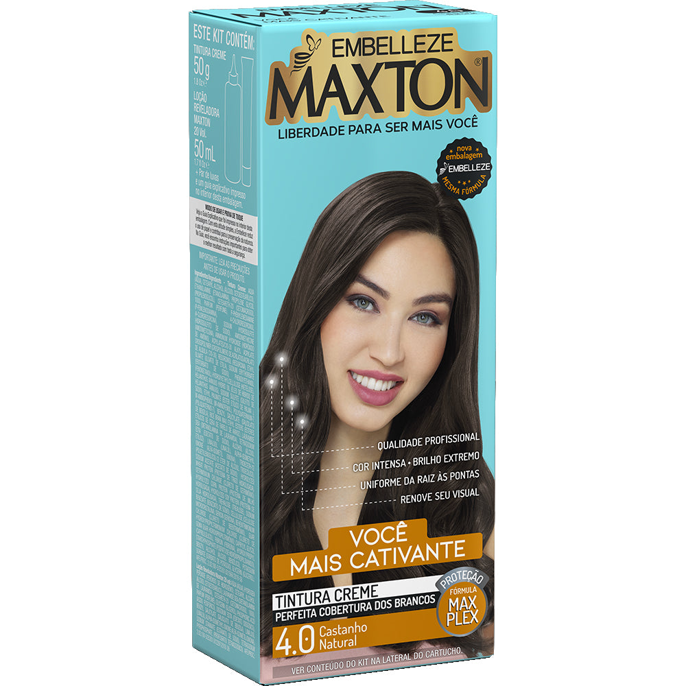 Coloração Embelleze Maxton Castanho Natural 4.0