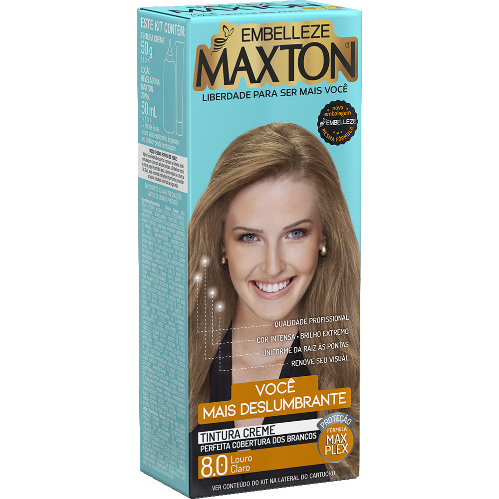 Coloração Embelleze Maxton Louro Claro 8.0