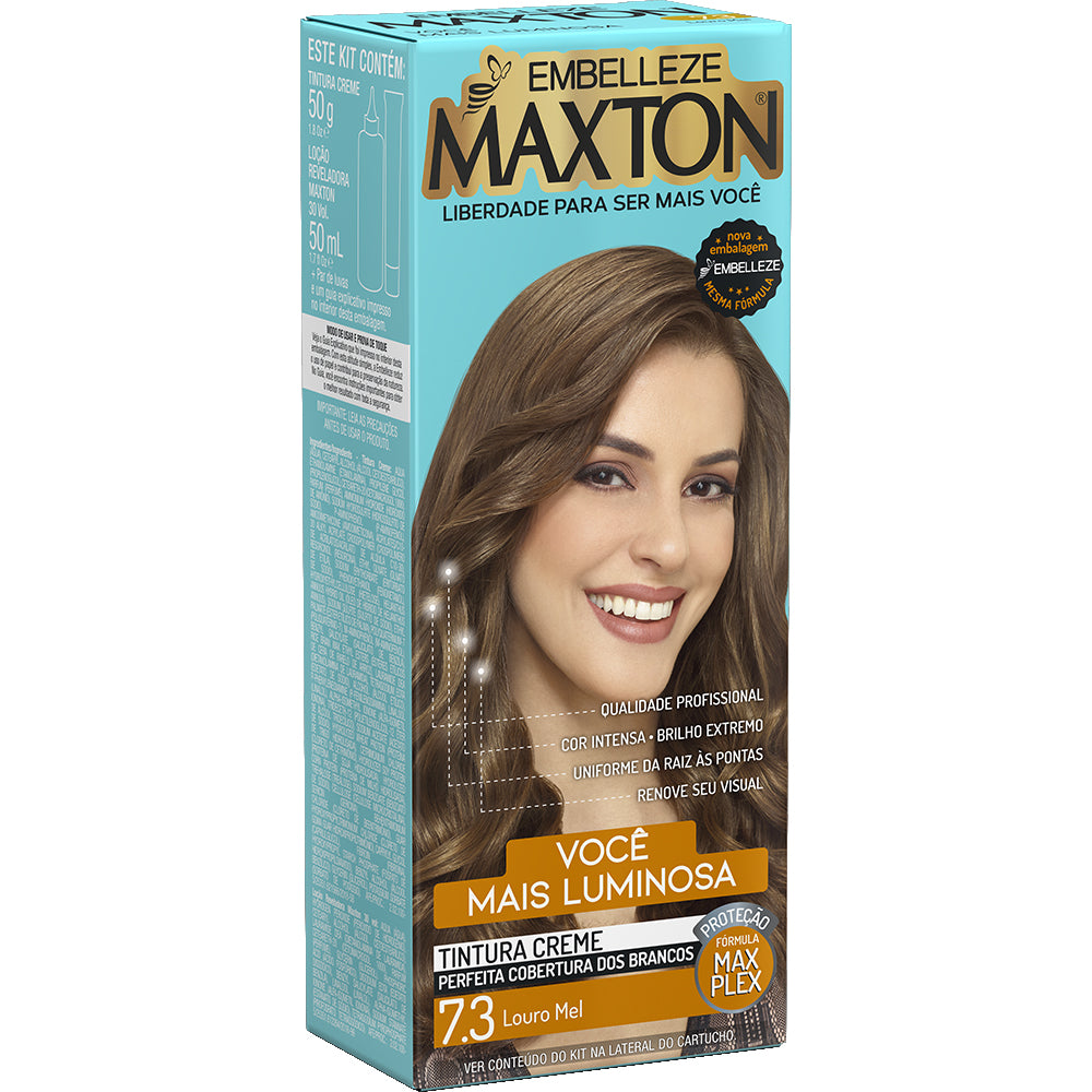 Coloração Embelleze Maxton Louro Mel 7.3