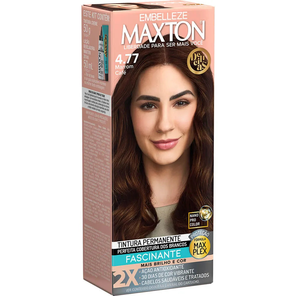 Coloração Embelleze Maxton 4.77 Marrom Café