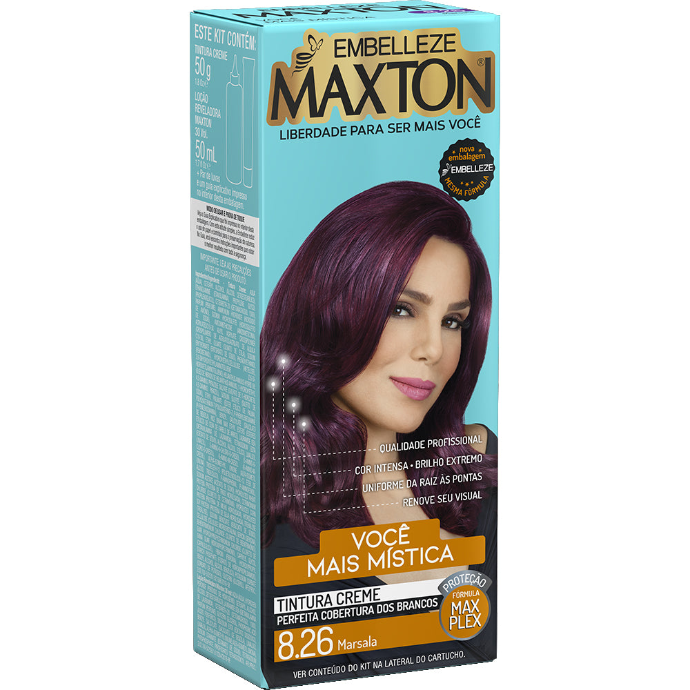 Coloração Embelleze Maxton Marsala 8.26
