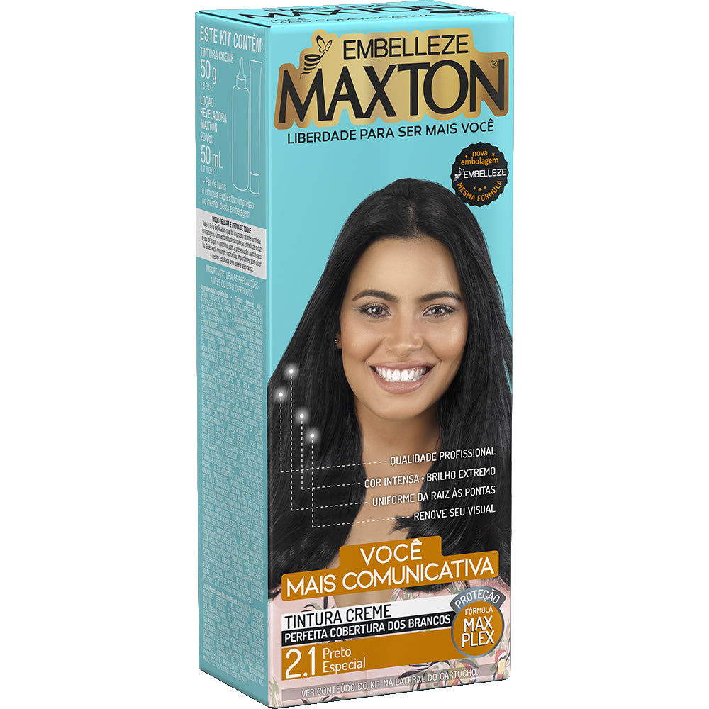 Coloração Embelleze Maxton Preto Especial 2.1