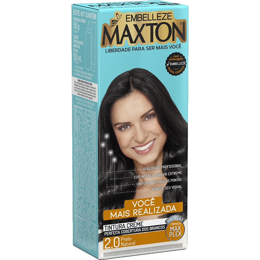 Coloração Embelleze Maxton Preto Natural 2.0