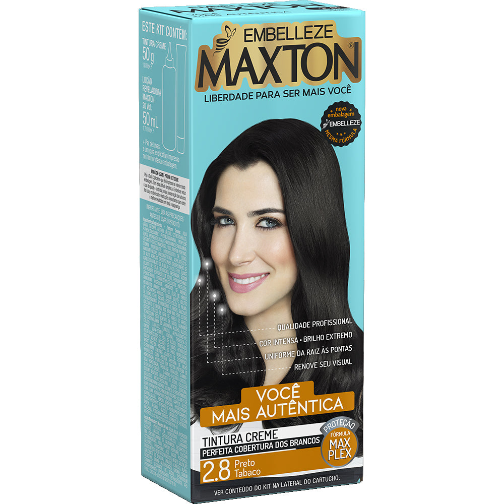 Coloração Embelleze Maxton Preto Tabaco 2.8
