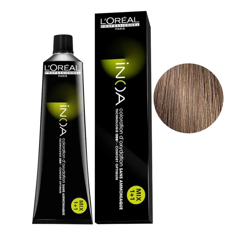 Coloração Inoa L’Oréal Professionnel Sem Amônia Louro Marrom 7.8