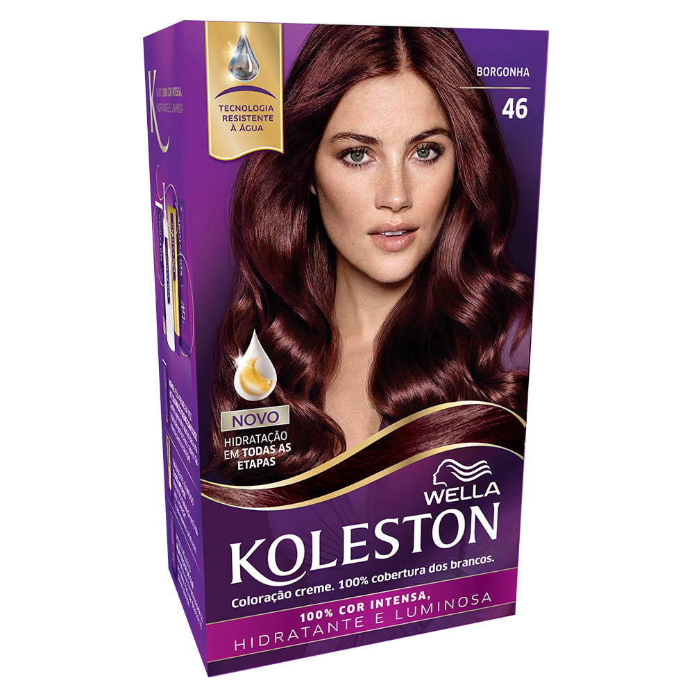 Coloração Koleston Kit Borgonha 46