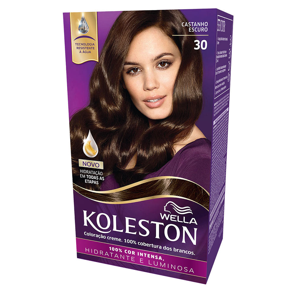 Coloração Koleston Kit Castanho Escuro 30