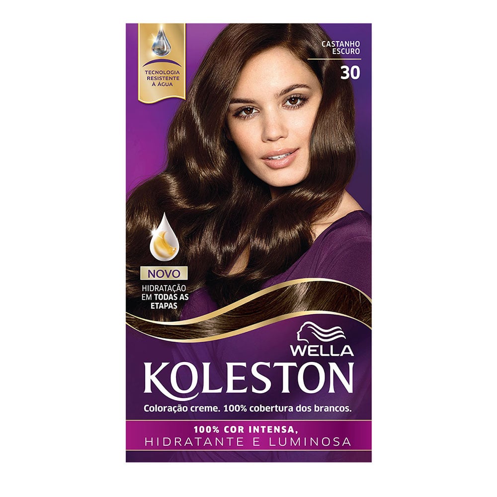Coloração Koleston Kit Castanho Escuro 30