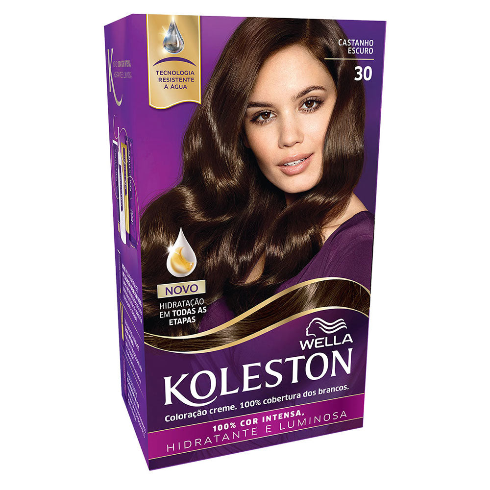 Coloração Koleston Kit Castanho Escuro 30