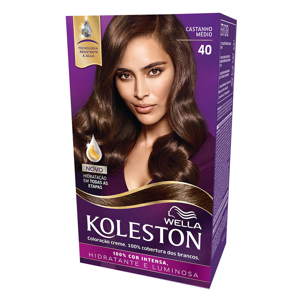 Coloração Koleston Kit Castanho Médio 40