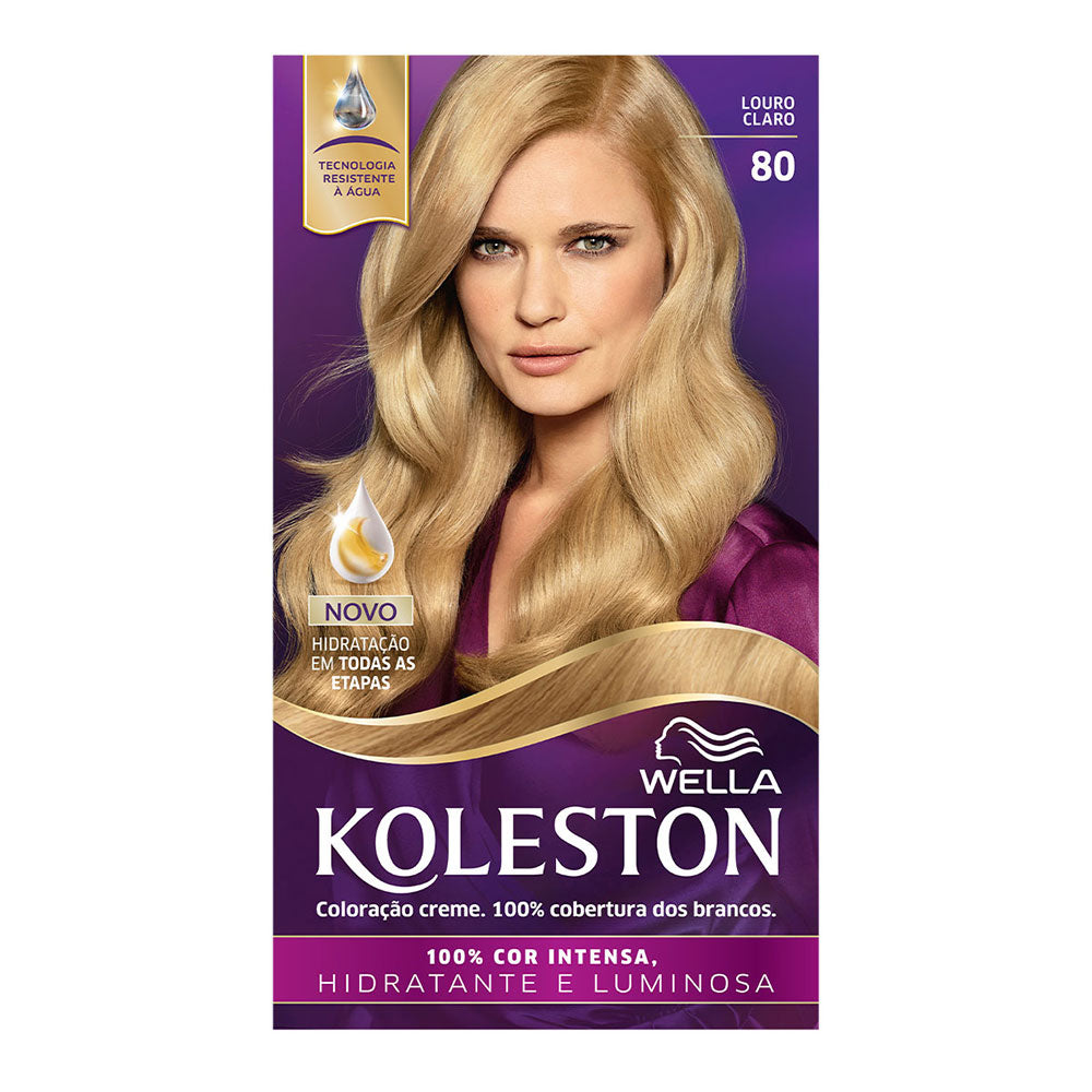 Coloração Koleston Kit Louro Claro 80