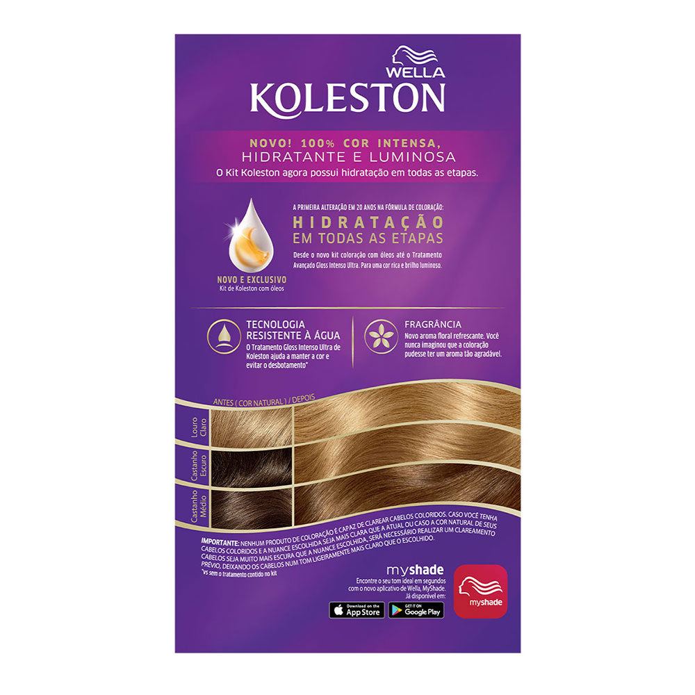 Coloração Koleston Kit Louro Claro 80