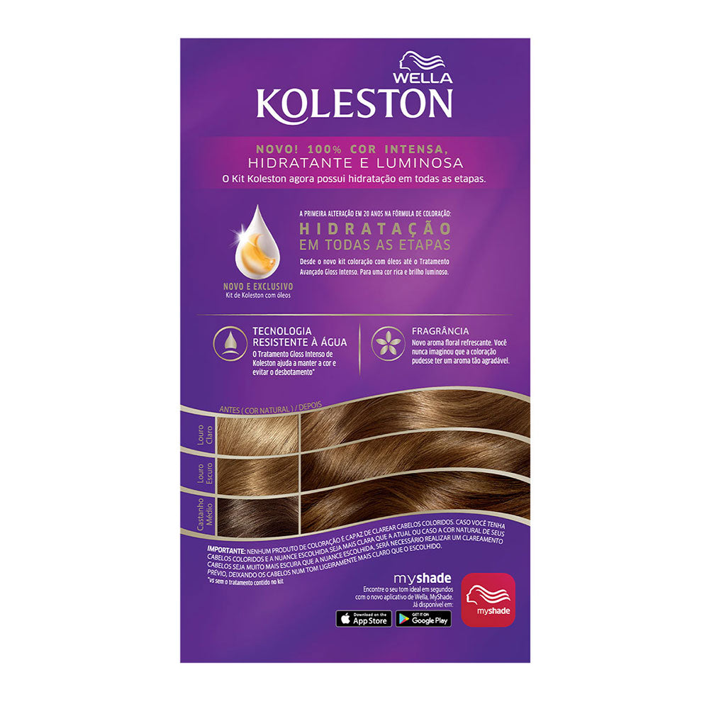 Coloração Koleston Kit Louro Escuro 60