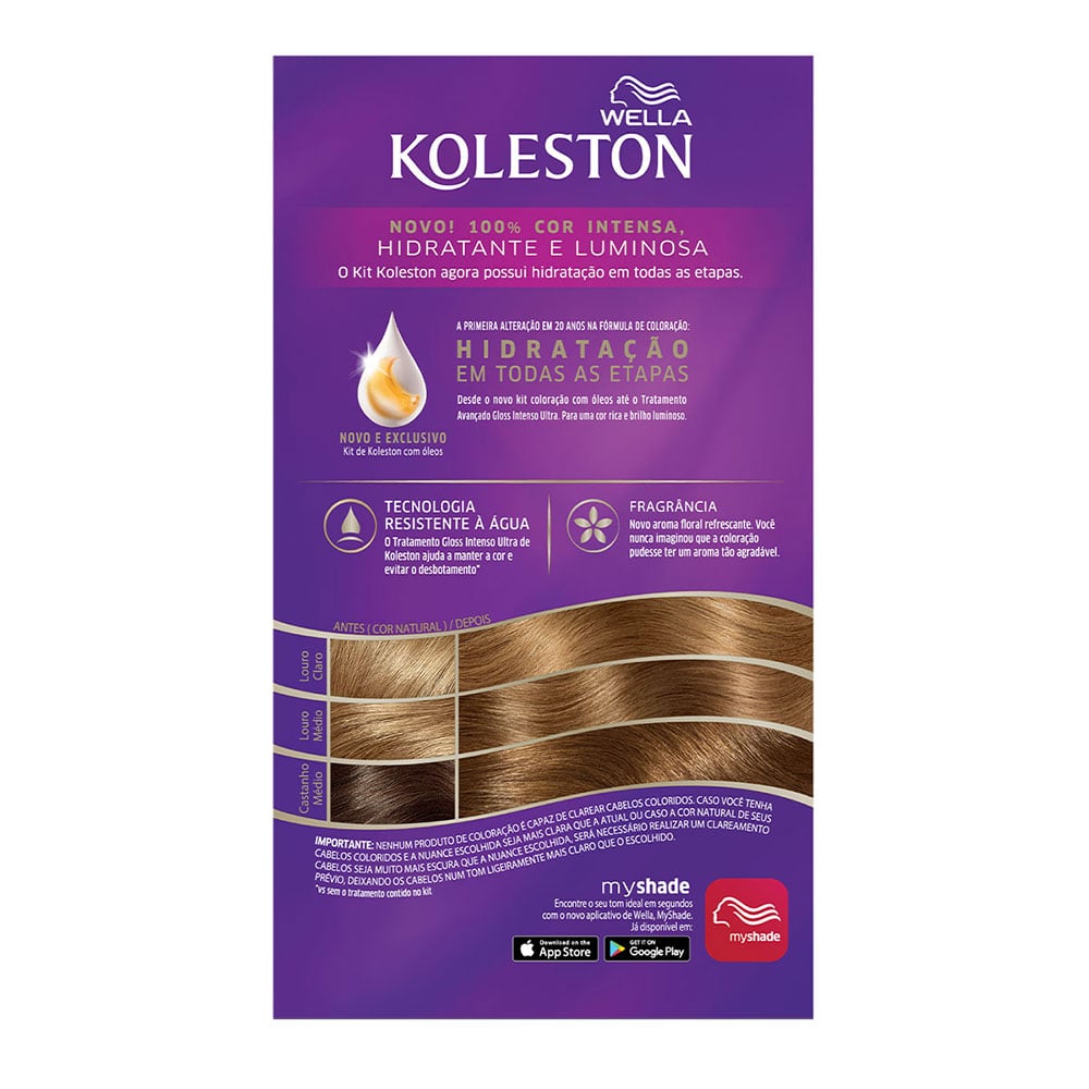 Coloração Koleston Kit Marrom Dourado 77