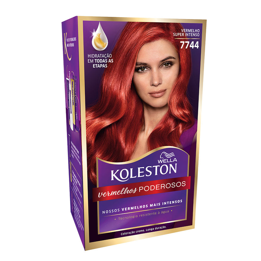 Coloração Koleston Kit Vermelho Super Intenso 7744