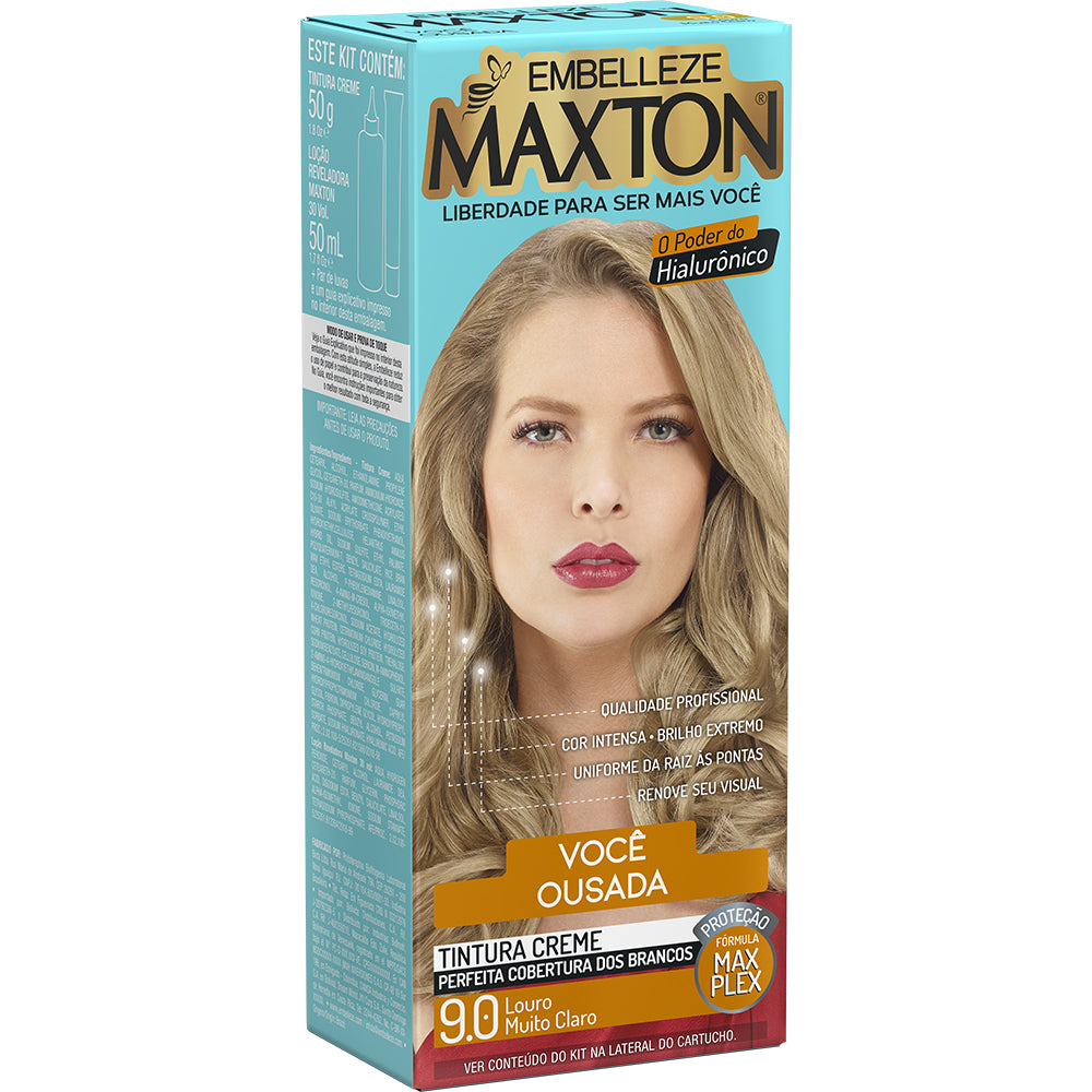 Coloração Maxton Kit Louro Muito Claro 9.0