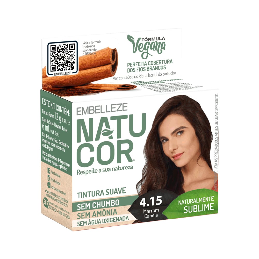 Coloração Natucor Marrom Canela 4.15