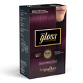 Coloração Permanente Acquaflora Kit Hidra Gloss Castanho Claro Violeta 5.62