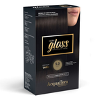 Coloração Permanente Acquaflora Kit Hidra Gloss Castanho Claro 5.0