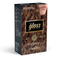 Coloração Permanente Acquaflora Kit Hidra Gloss Louro Natural Marrom 7.7