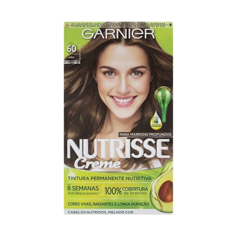 Coloração Permanente Garnier Nutrisse Kit Louro Escuro 60