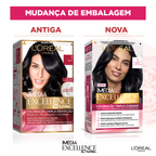 Coloração Permanente L'Oréal Imédia Excellence Kit Preto 1.0
