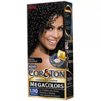 Coloração Permanente Niely Cor&Ton Kit Preto Ônix 1.110