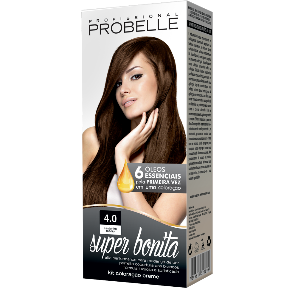 Coloração Probelle Super Bonita Castanho Médio 4.0